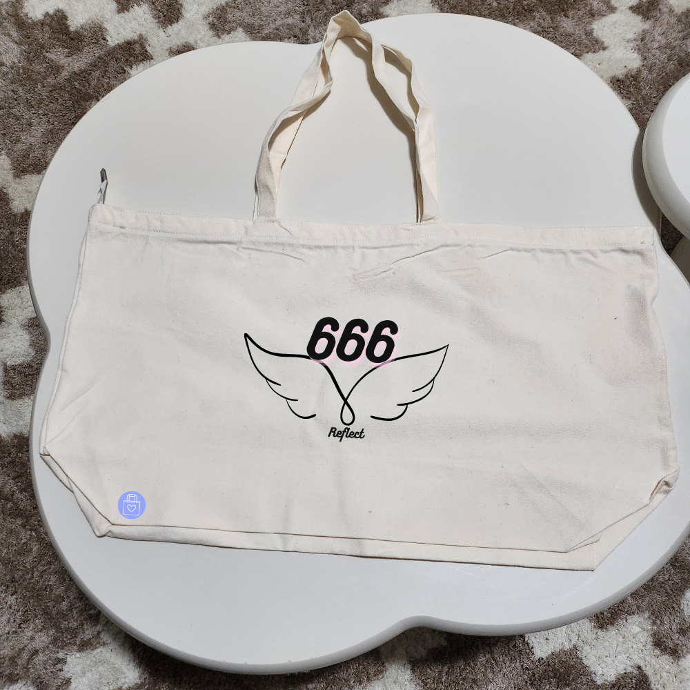 666 REFLECTION ANGEL NUMBERS TOTE