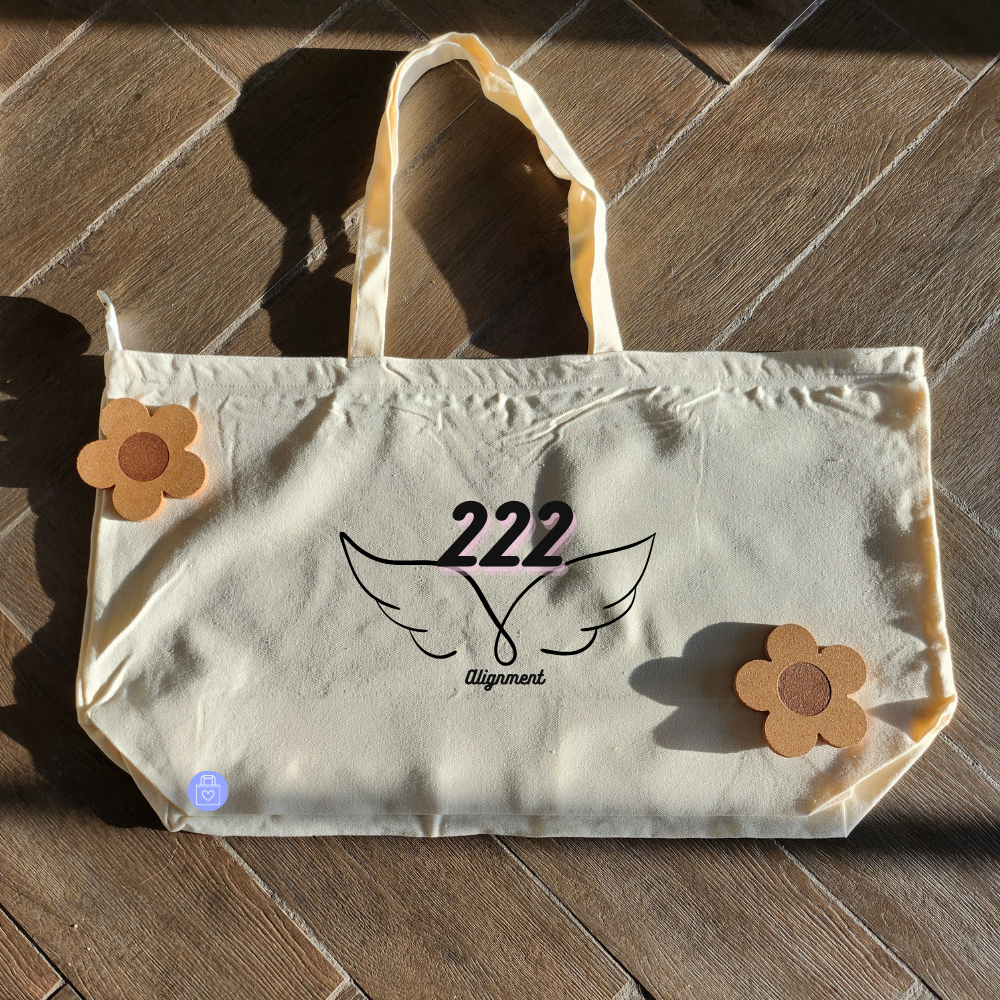 222 ALIGNMENT ANGEL NUMBERS TOTE