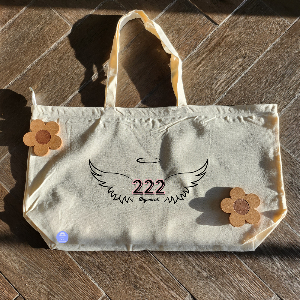 222 ALIGNMENT ANGEL NUMBERS TOTE