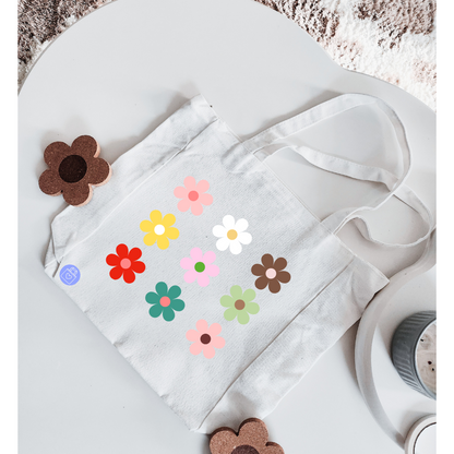 RETRO FLOWERS TOTE