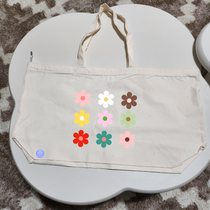 RETRO FLOWERS TOTE